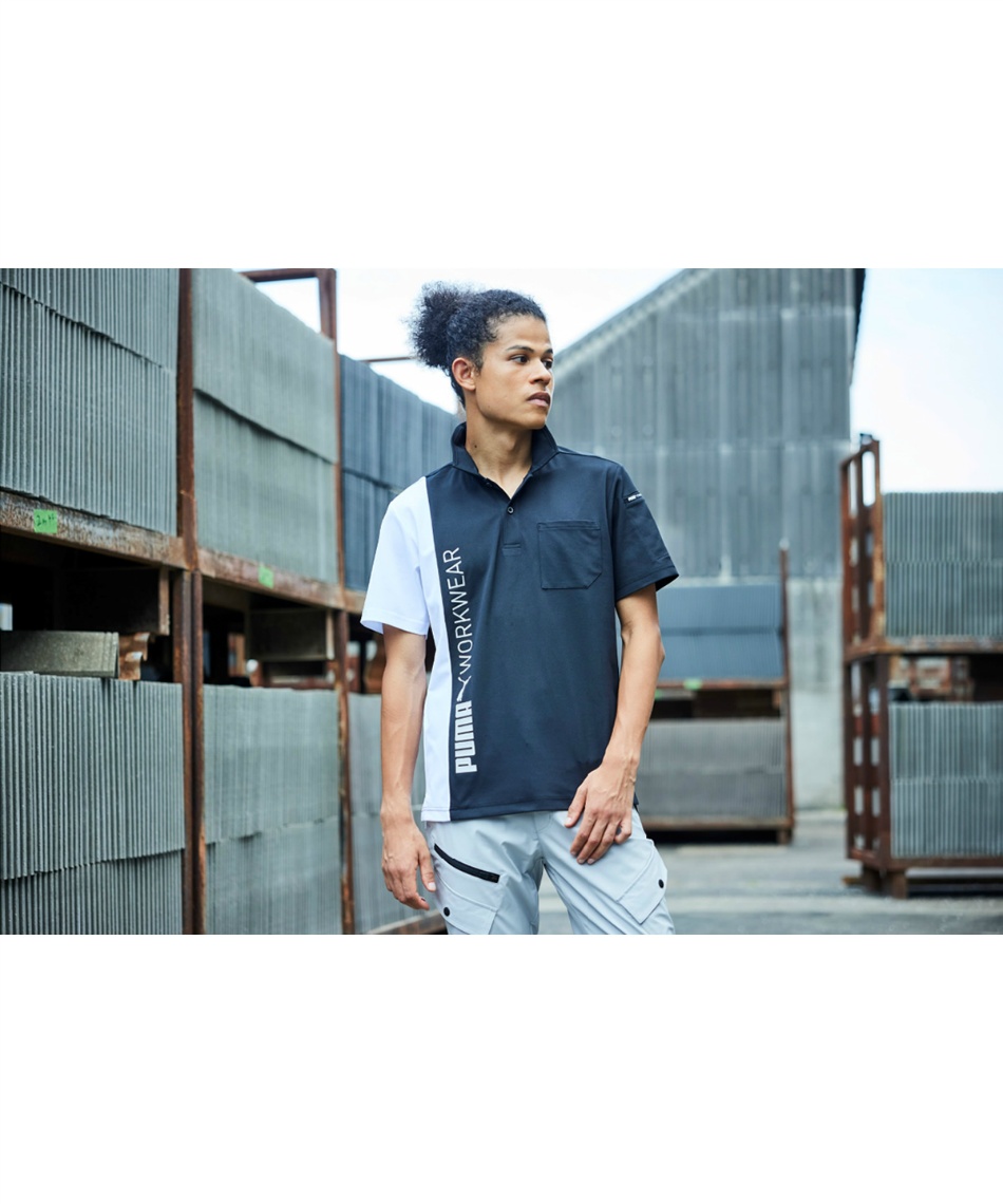 aday★プーマ★インナーパンツ付き♪半袖ポロ型ワンピース★濃いオレンジ系♪千鳥格子★L★USED※送料510円発送可★13040 26h限定5%OFFクーポン★11⁄10即日発送ポロシャツ PUMA プーマ 作業ウェア 半袖ポロシャツ PW-3014N ストレッチ 反射材  吸汗速乾 UVカット ポロシャツ 春夏 秋冬 通年 メンズ レディース 作業着 作業服 PUMA WORKWEAR | 作業服・空調服のだるま商店