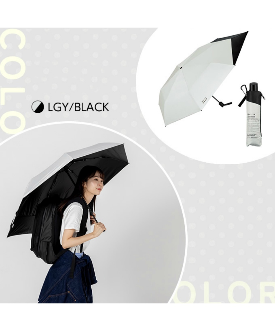 日傘 折り畳み 晴雨兼用 折り畳み傘 IZAバックパックガード55 ZA016