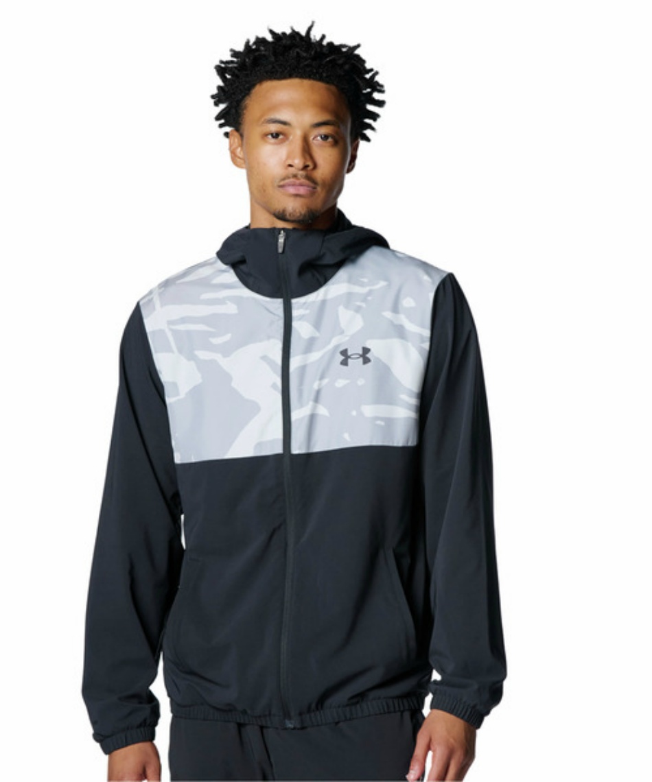 l|Cg109pt yzA_[A[}[(UNDER ARMOUR) 싅 EChu[J[WPbg UA WOVEN FULL-ZIP HOODED JACKET 6007975-035 Y LG