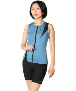 獲得ポイント116pt 16% OFF/SALE 【送料無料】スピード(Speedo) フィットネス水着 セパレート Diagona Zip Pro Separates ディアゴナ ジップ プロ セパレーツ SFW32410-SB レディース SB XO