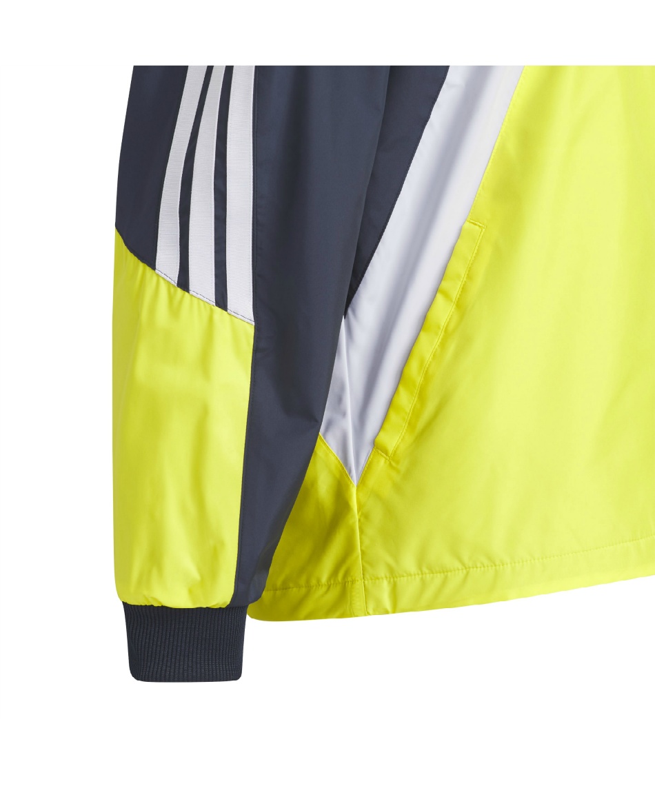 ネイビー/イエロー フード付きジャケット➕ズボンセット男性用 アディダス メンズ パーカー 上下セット フレンチテリー フード付き