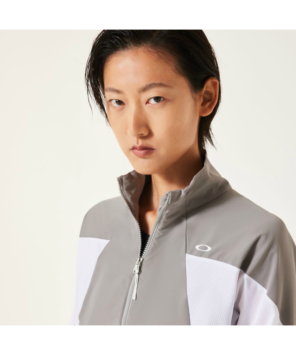 オークリー XL スポーツジャケット 白✖️グレー オークリー(OAKLEY) クロスジャケット RADIANT MOBILITY JKT 10.0