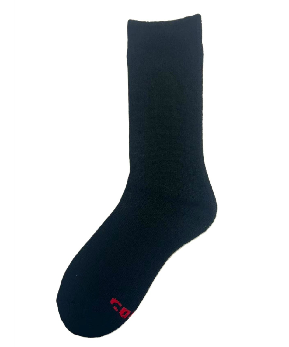 ソックス メンズ 2P総パイル裏起毛 クルー丈 HKM51015 とにかく