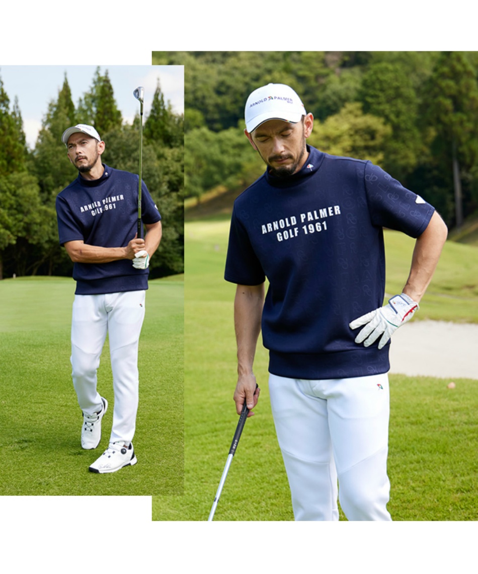 アーノルドパーマー(arnold palmer) ゴルフウェア スウェット 半袖 