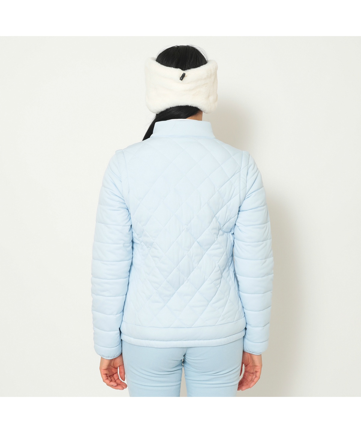 ゴルフウェア ブルゾン スターストレッチ袖取り外し中綿ブルゾン