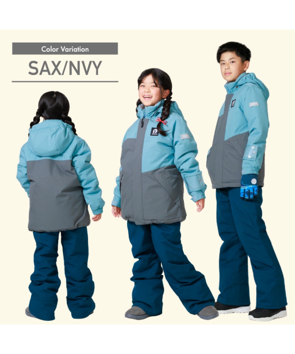 美品値引きします。 スキーウェア　2点セット スキーウェア 上下セット キッズ ジュニア セブンツー SEVEN2 子供用