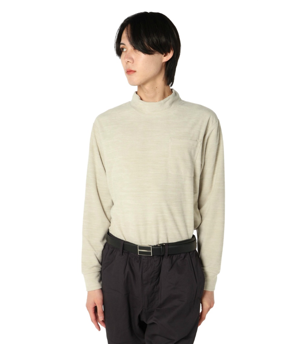 ホカロン(HOKARON) ゴルフウェア 長袖シャツ フリースモックネック長袖