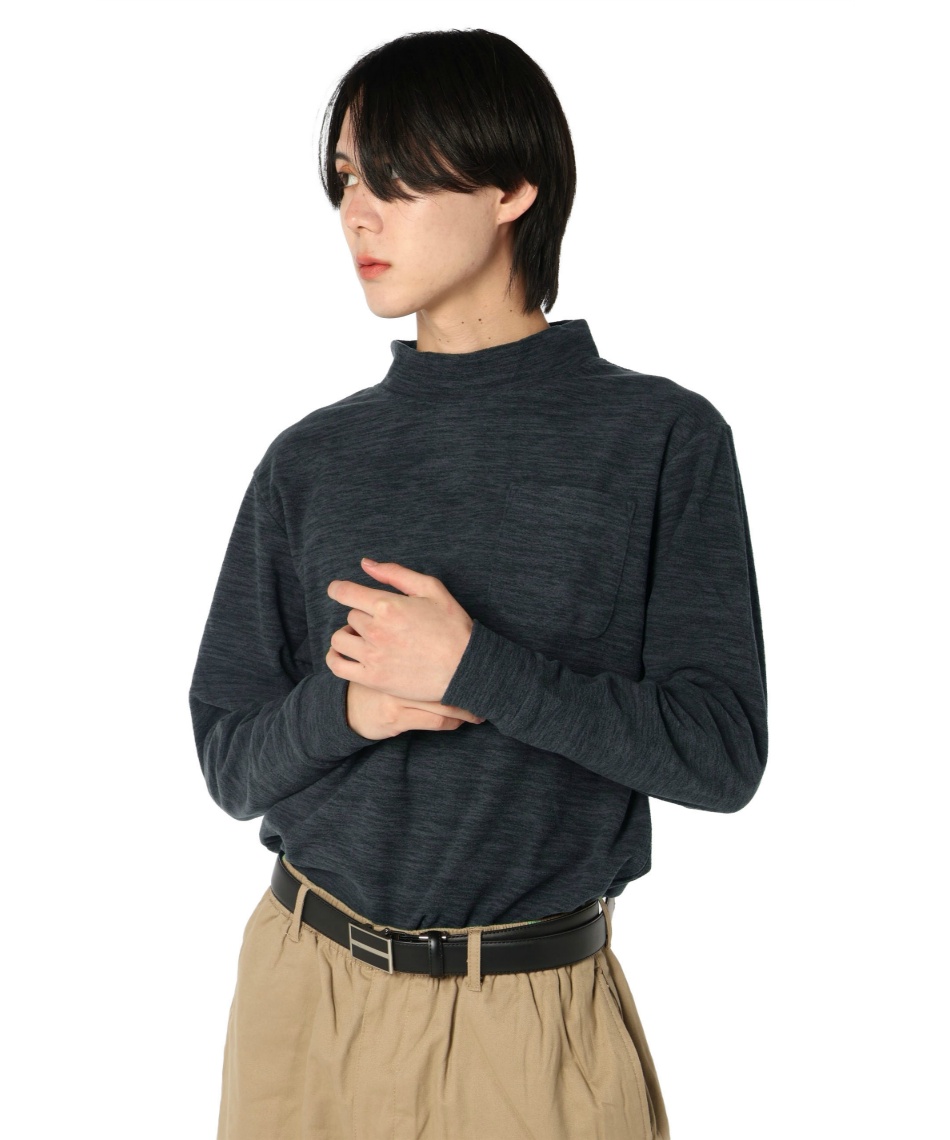 ホカロン(HOKARON) ゴルフウェア 長袖シャツ フリースモックネック長袖