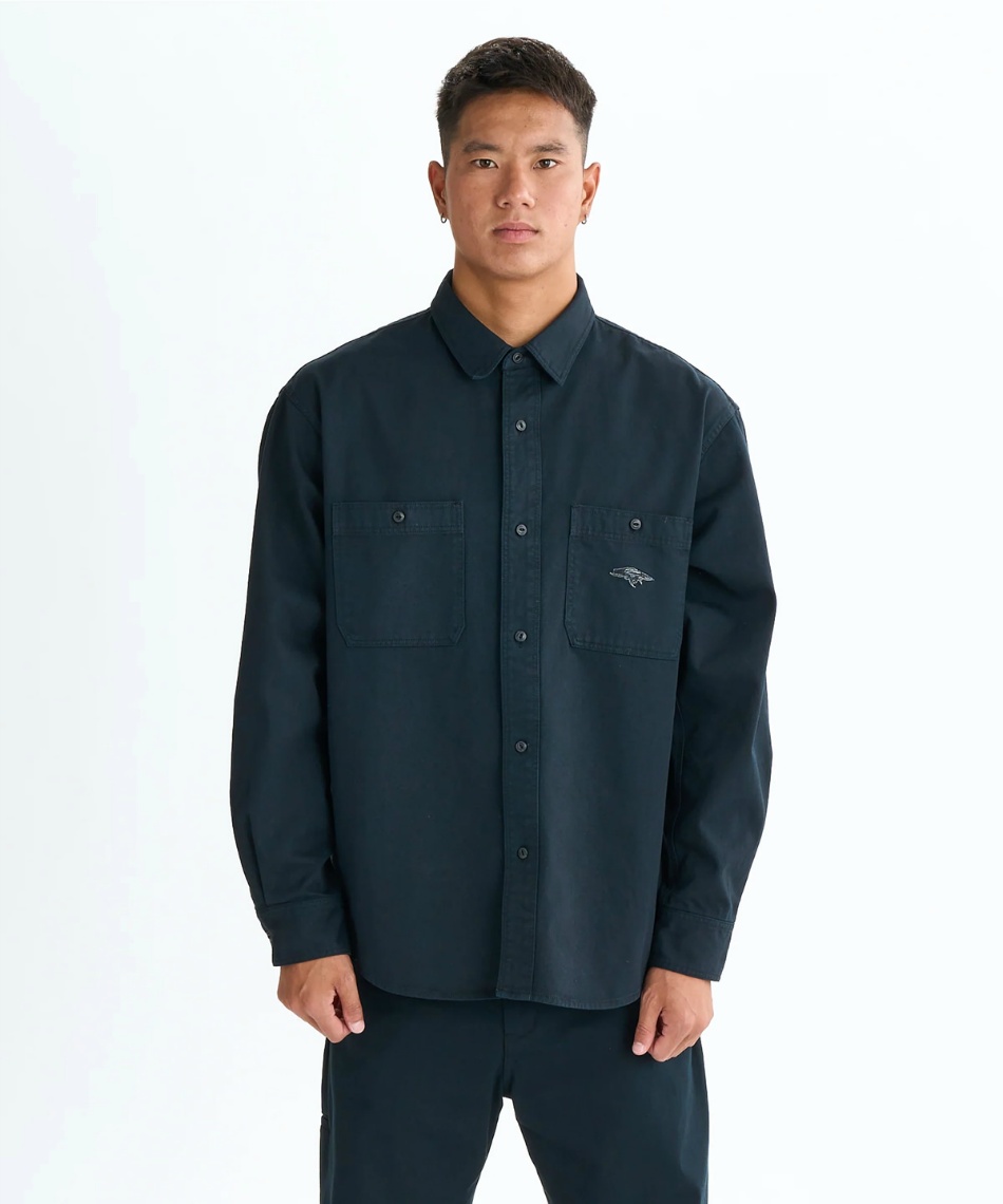 クイックシルバー(QUIKSILVER) 長袖シャツ CHINO WASH SHIRT シャツ