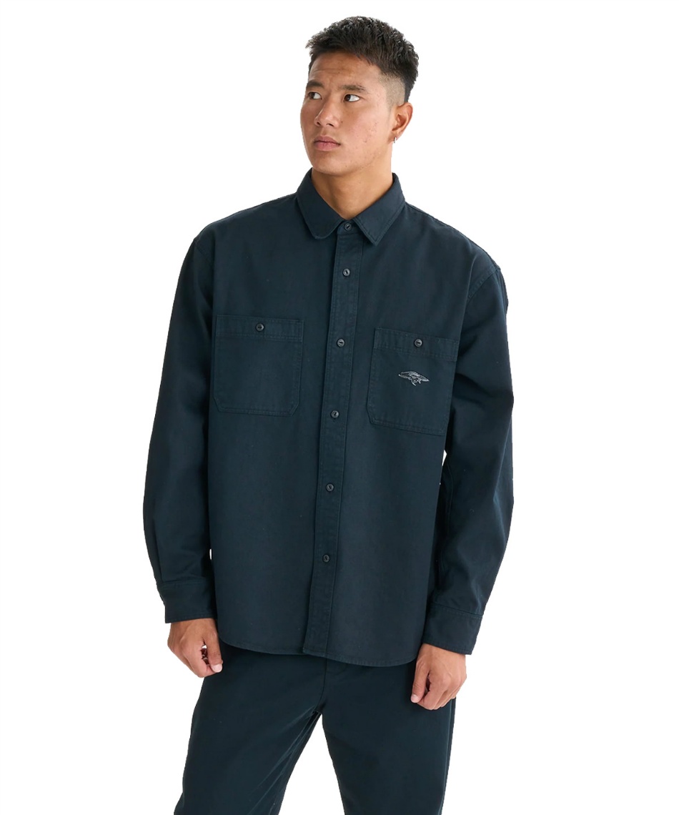 l|Cg108pt yzNCbNVo[(QUIKSILVER) Vc CHINO WASH SHIRT Vc ZbgAbv QSH254001 yKiz Y BLK M