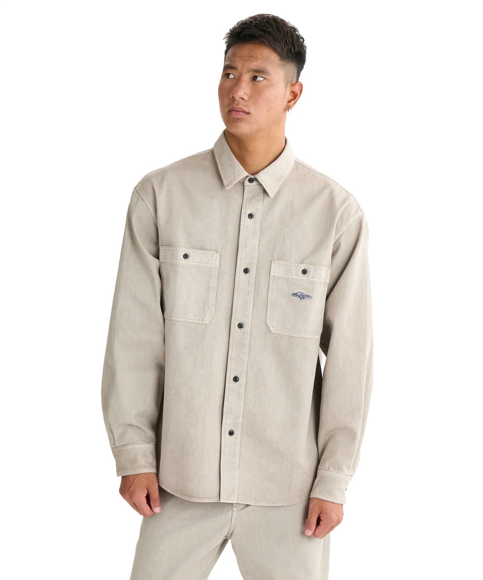 l|Cg108pt yzNCbNVo[(QUIKSILVER) Vc CHINO WASH SHIRT Vc ZbgAbv QSH254001 yKiz Y KHA M