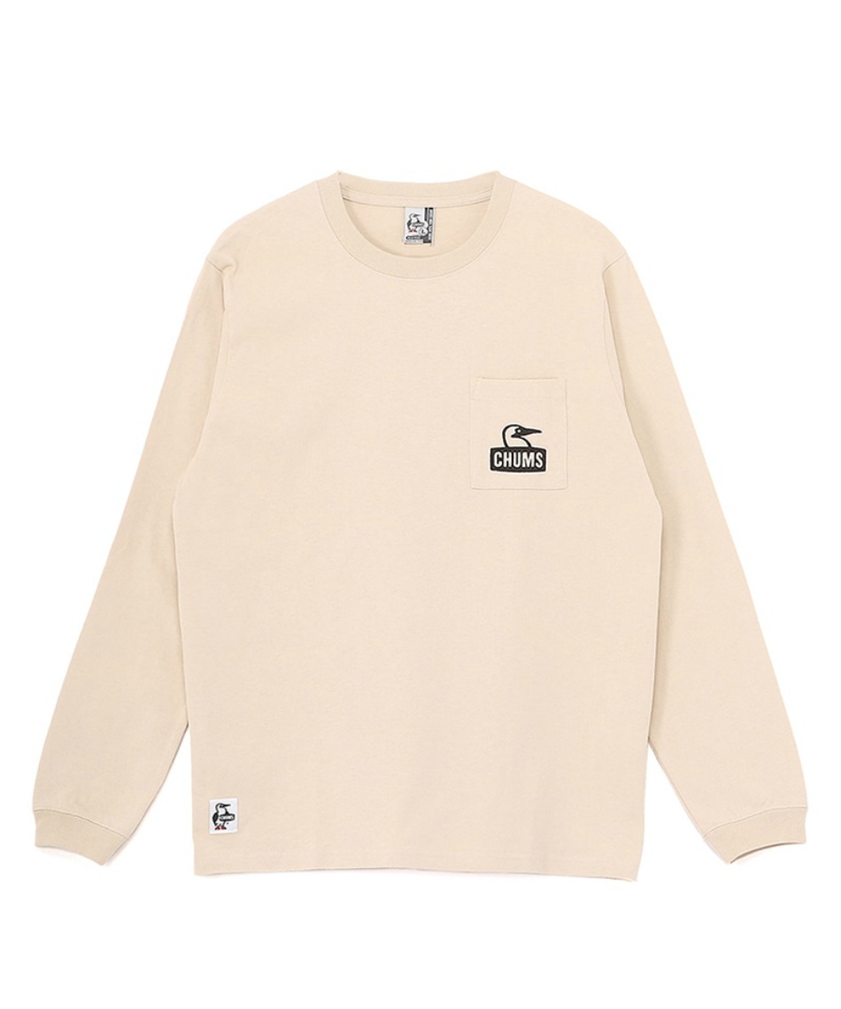 ちゃ チャムス(CHUMS) Tシャツ 長袖 ブービーフェイスポケットブラッシュド