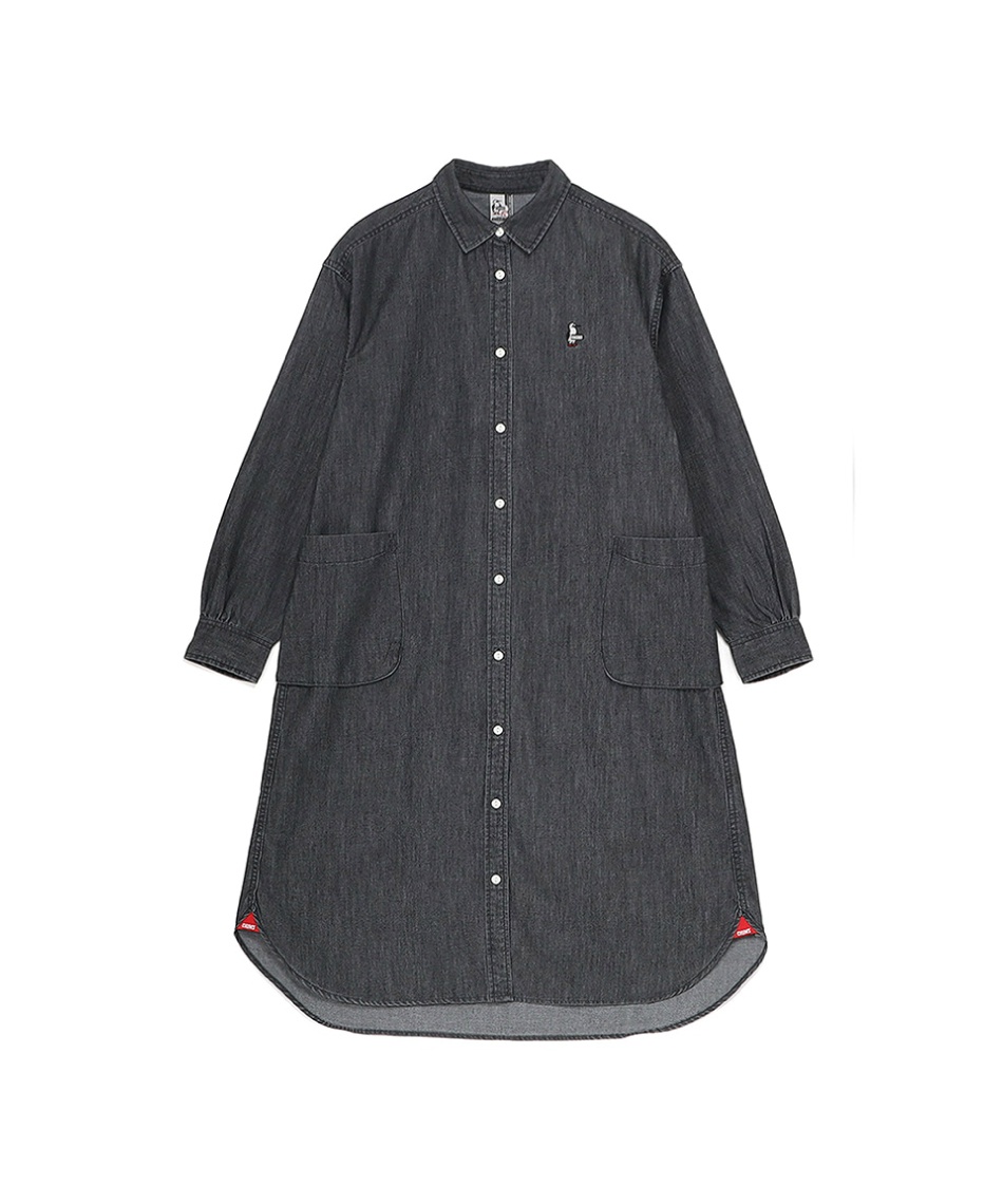 ワンピース 長袖 デニムシャツワンピース Denim Shirt One-Piece CH18