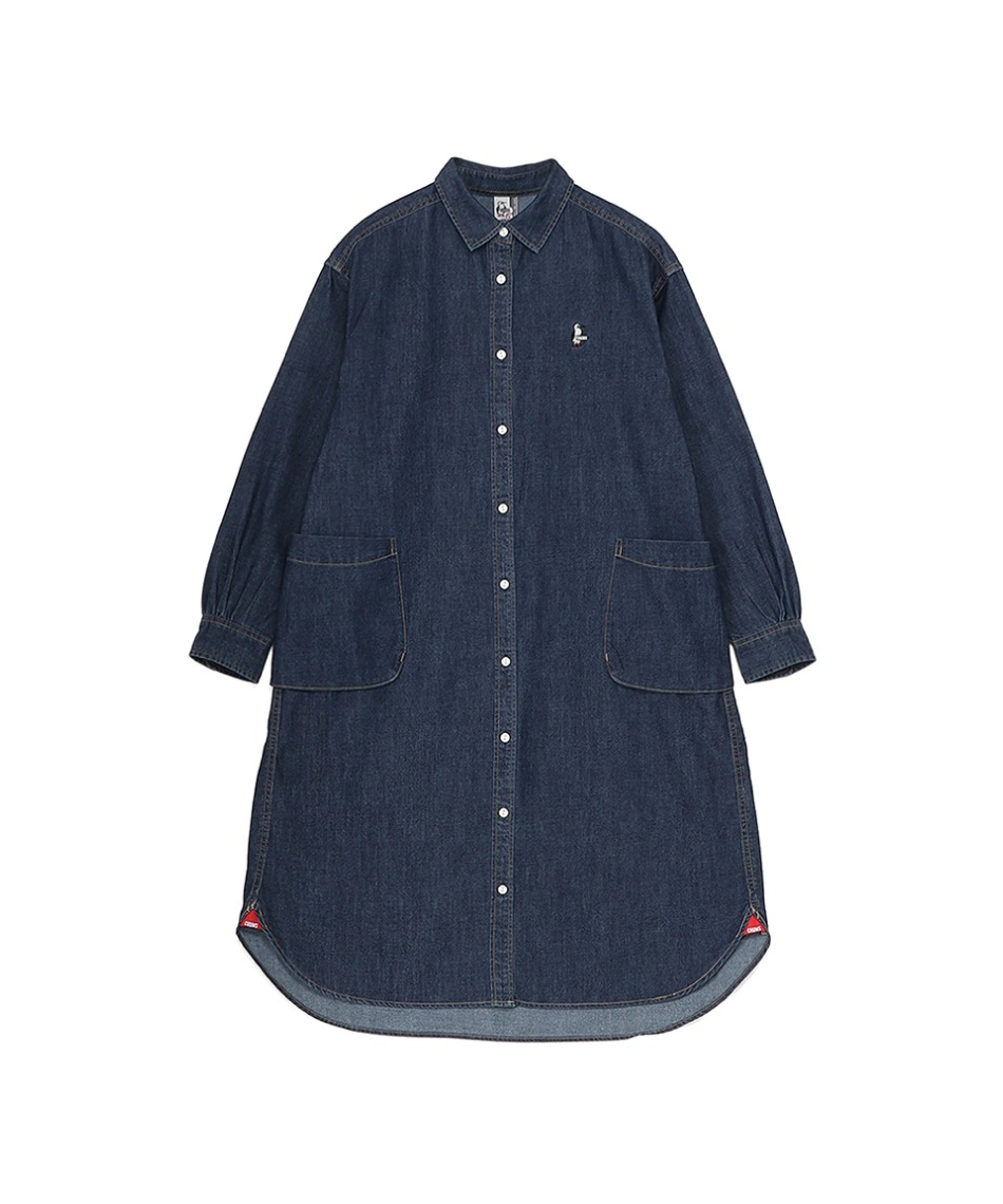 ワンピース 長袖 デニムシャツワンピース Denim Shirt One-Piece CH18