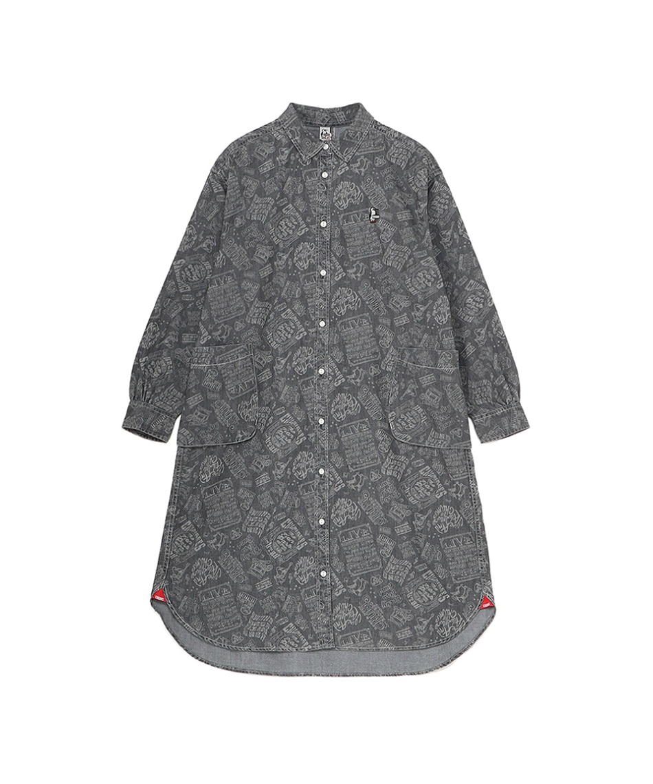 ワンピース 長袖 デニムシャツワンピース Denim Shirt One-Piece CH18