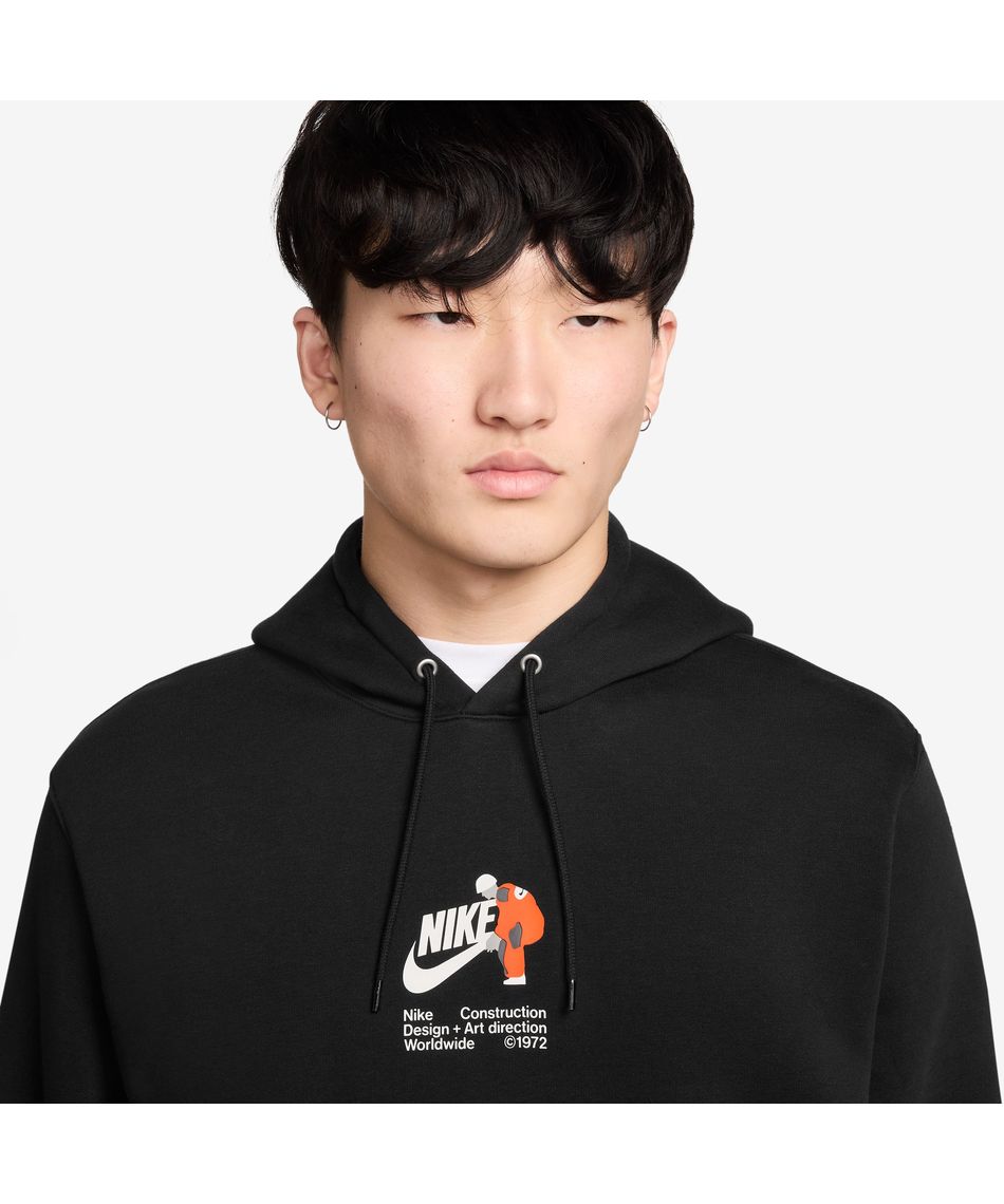 △ ナイキ(NIKE) スウェットパーカー CLUB 裏起毛フードスウェット BL