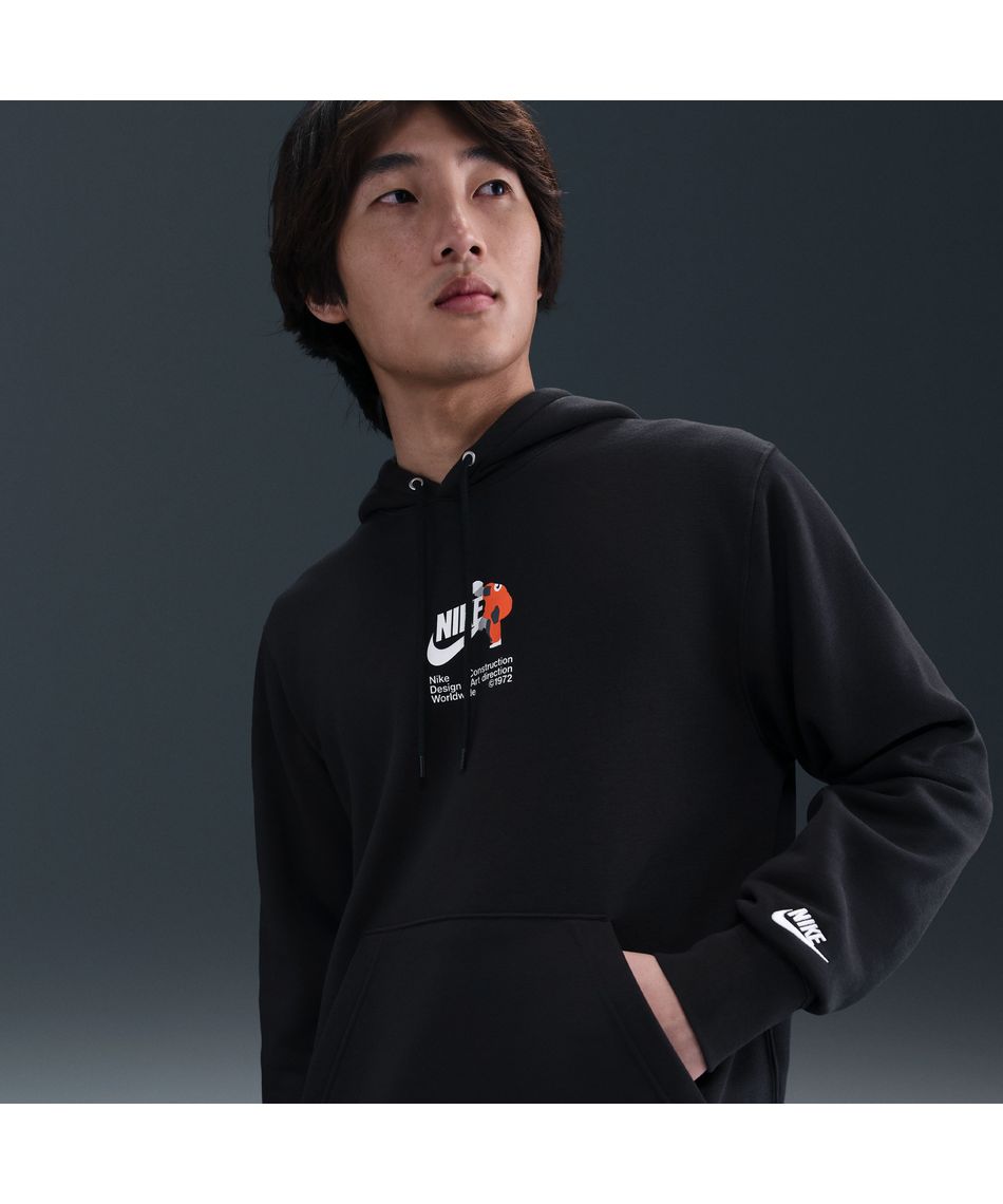 ナイキ(NIKE) スウェットパーカー CLUB 裏起毛フードスウェット BL