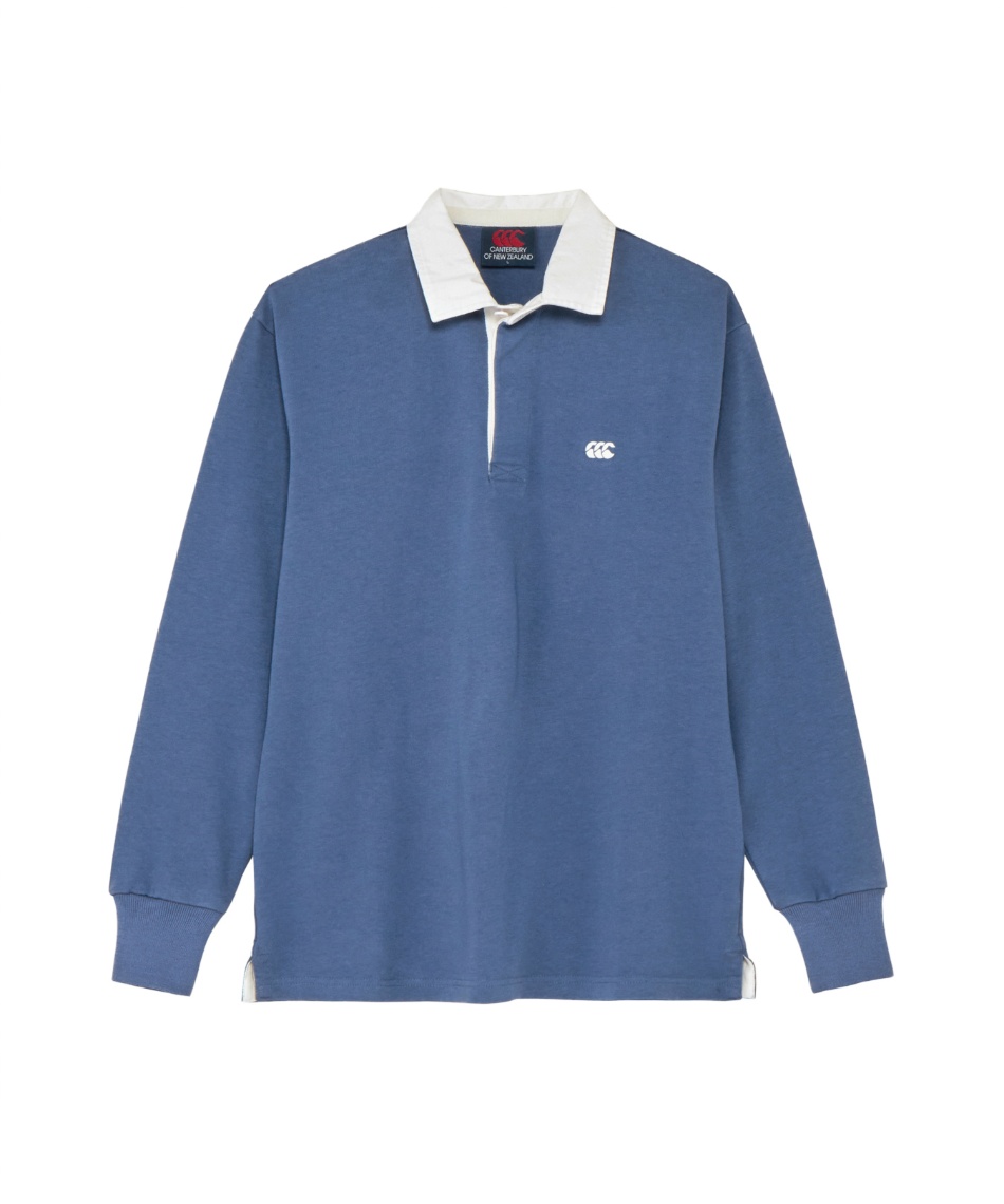 カンタベリー(CANTERBURY) ポロシャツ 長袖 ソリッドカラー ラグビー