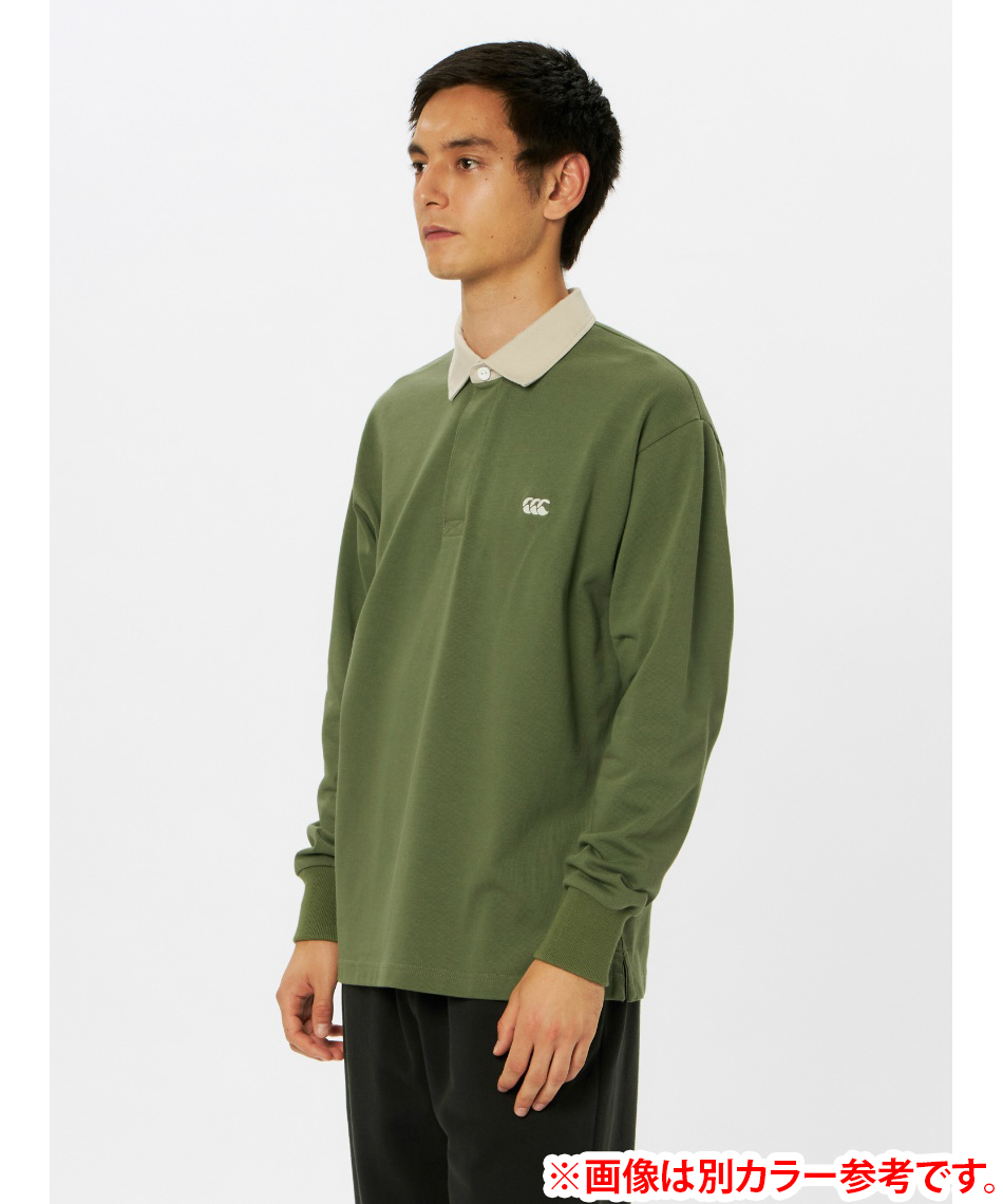 カンタベリー(CANTERBURY) ポロシャツ 長袖 ソリッドカラー ラグビー