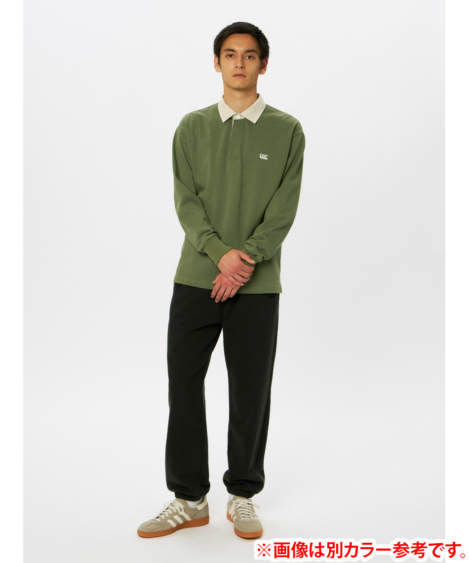 カンタベリー(CANTERBURY) ポロシャツ 長袖 ソリッドカラー ラグビー