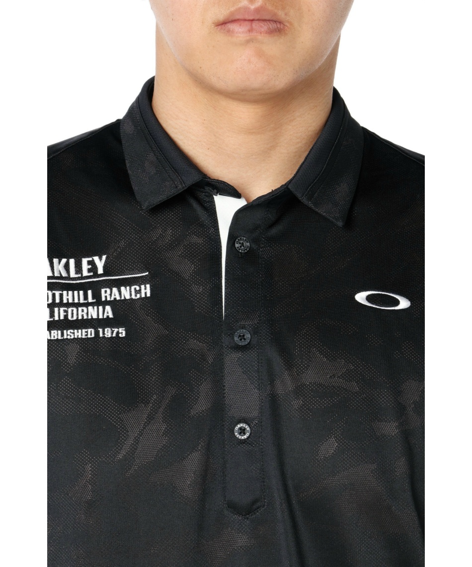 オークリー(OAKLEY) ゴルフウェア ポロシャツ 半袖 ブライトジャガード