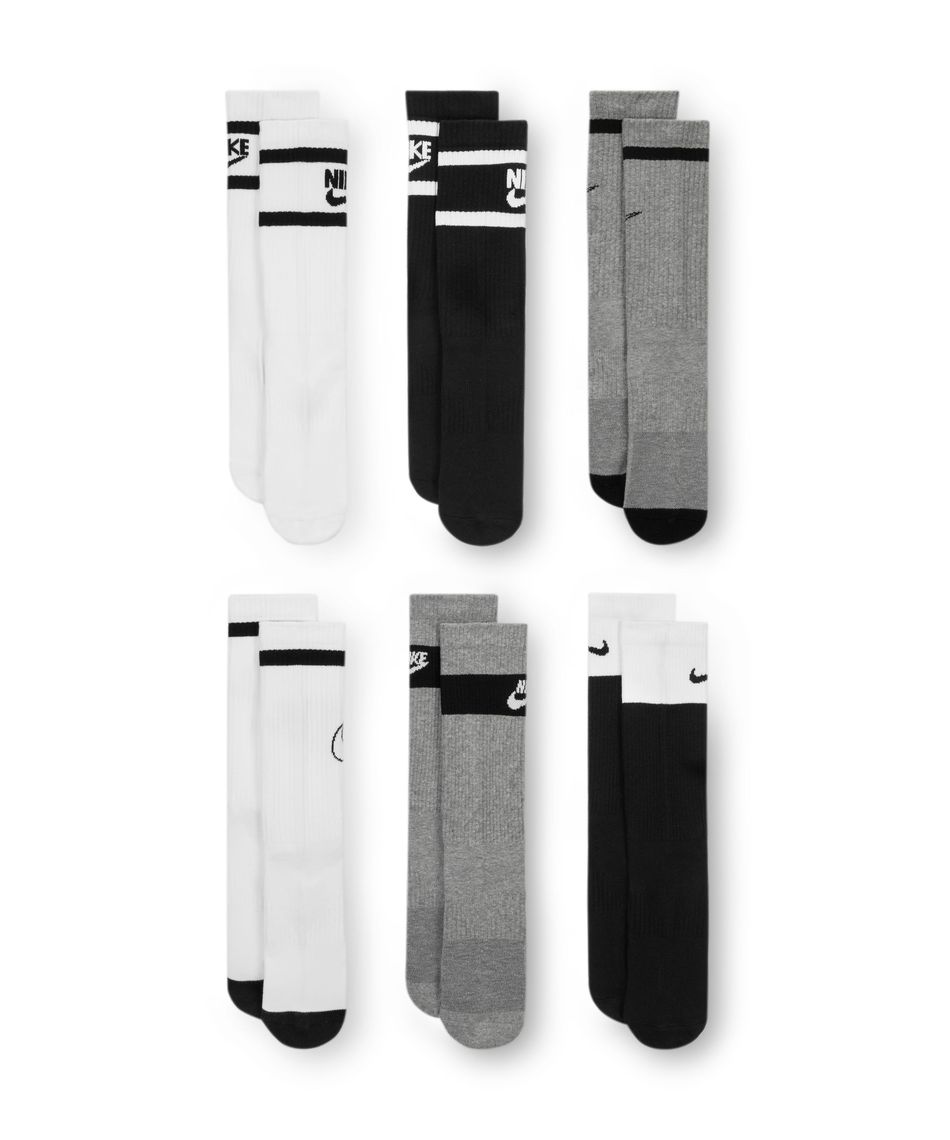 ソックス 6Pラインクルーソックス CK7302-901 | スポーツ用品なら