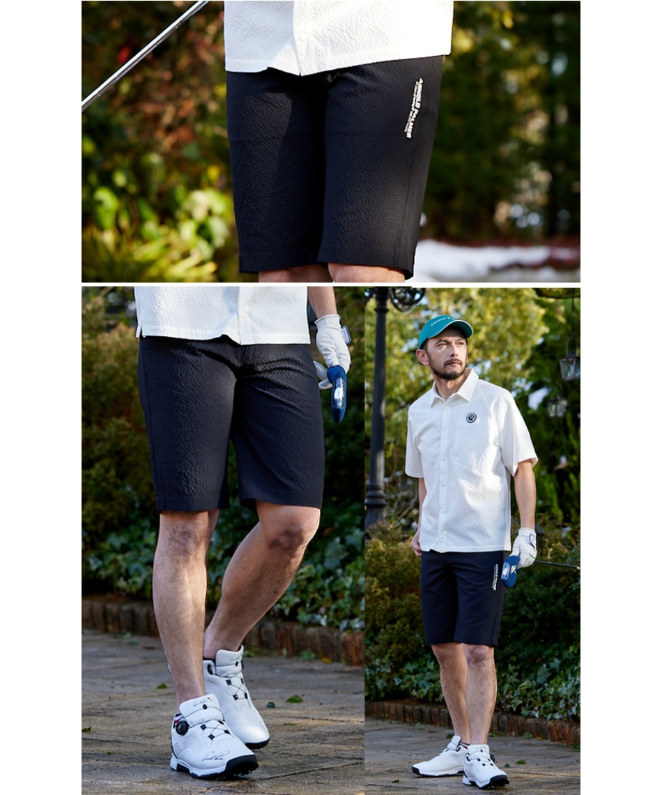 ゴルフウェア ショートパンツ ストレッチサッカーショートパンツ