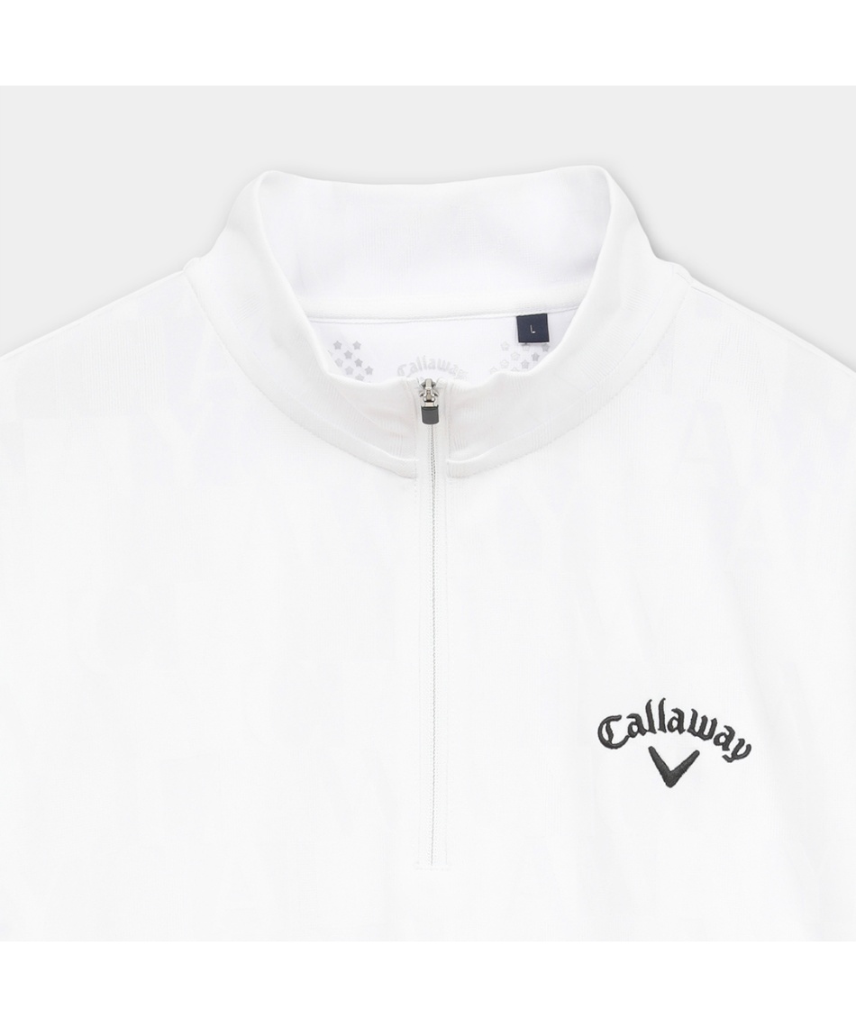 キャロウェイ(Callaway) ゴルフウェア 半袖シャツ ロゴジャガード半袖