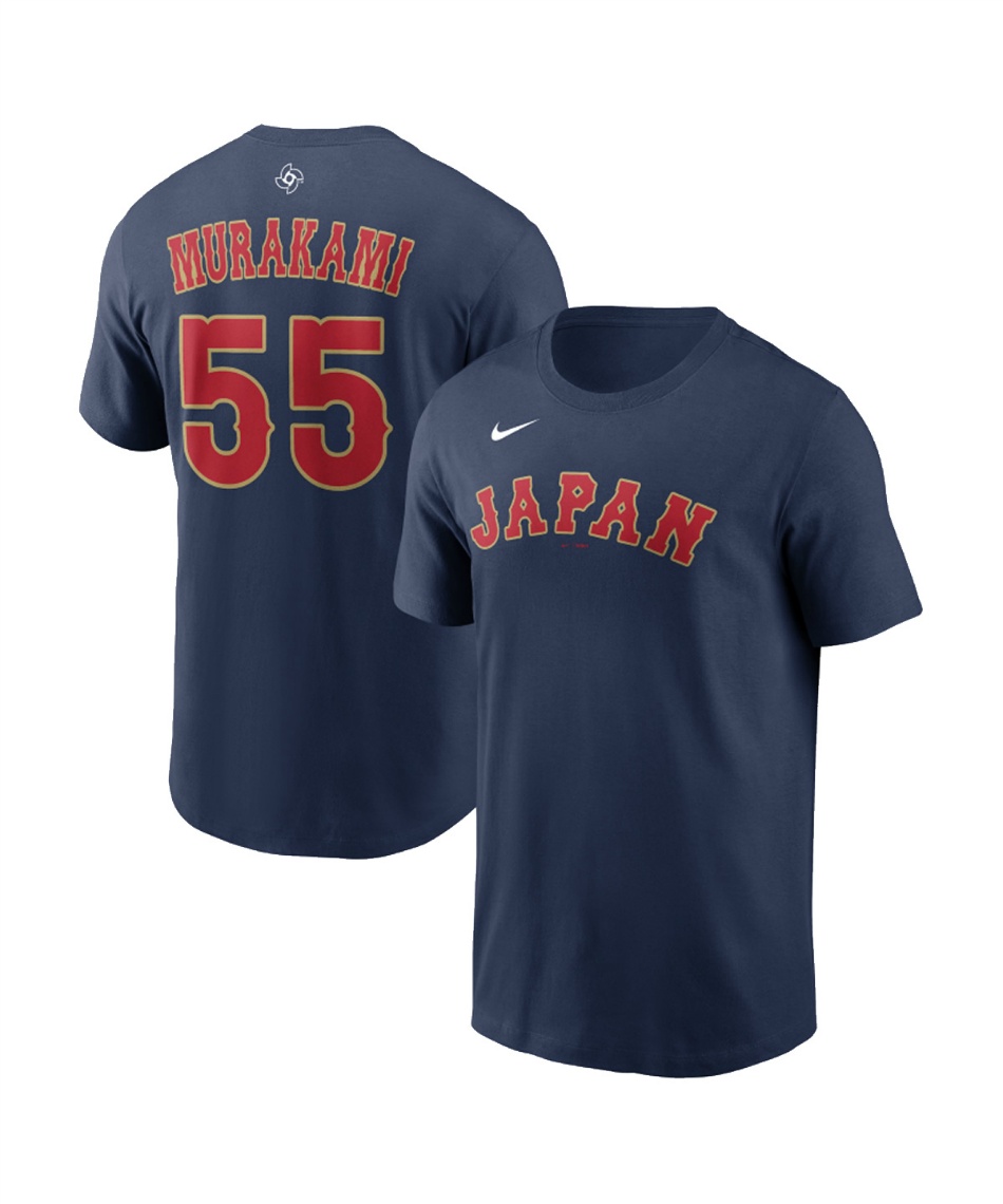 野球ウェア 半袖Tシャツ WBC 2026 Japan ネーム&ナンバーTシャツ 55