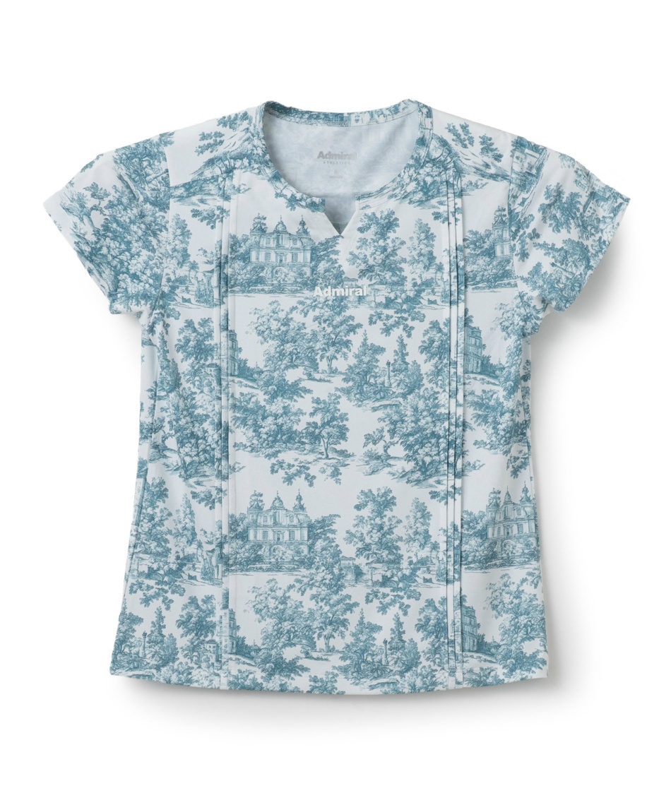 テニスウェア Tシャツ 半袖 ピンタックフルグラフィックTEE ATLA601