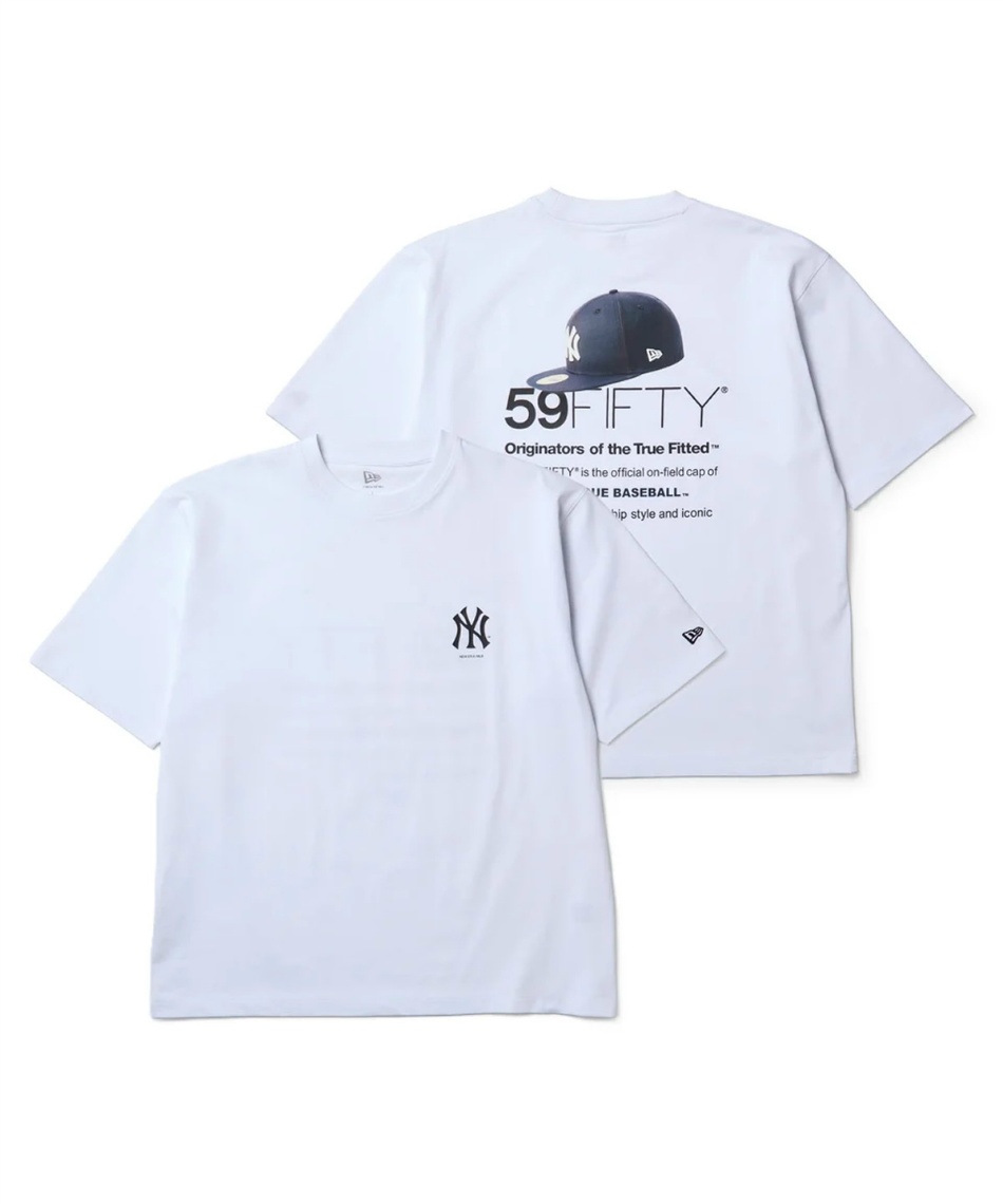 ニューエラ(NEW ERA) Tシャツ 半袖 オーバーサイズド コットン Tシャツ