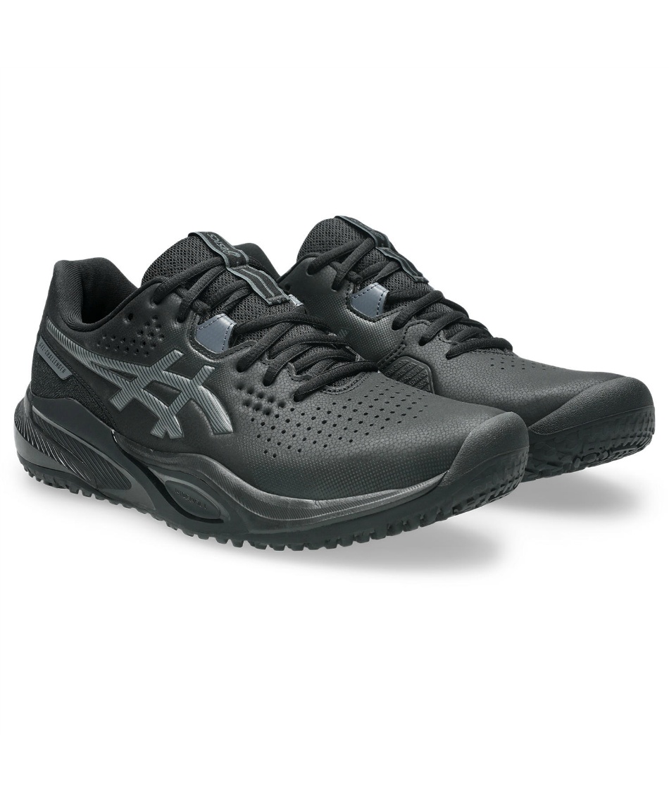 ASICS テニスシューズ ブラック アシックス(asics) テニスシューズ オムニ クレー ゲルチャレンジャー