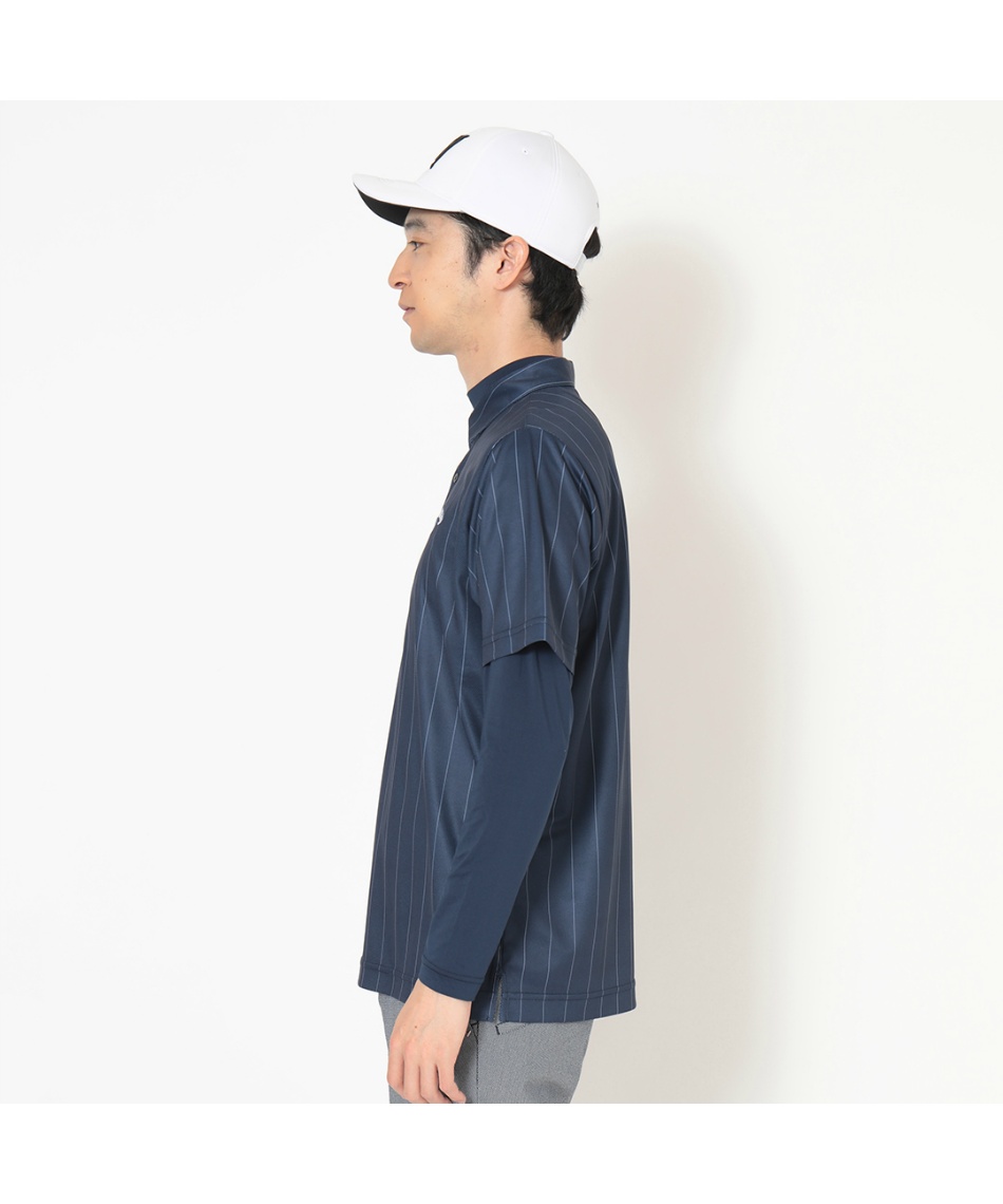 キャロウェイ(Callaway) ゴルフウェア シャツセット カノコストライプ