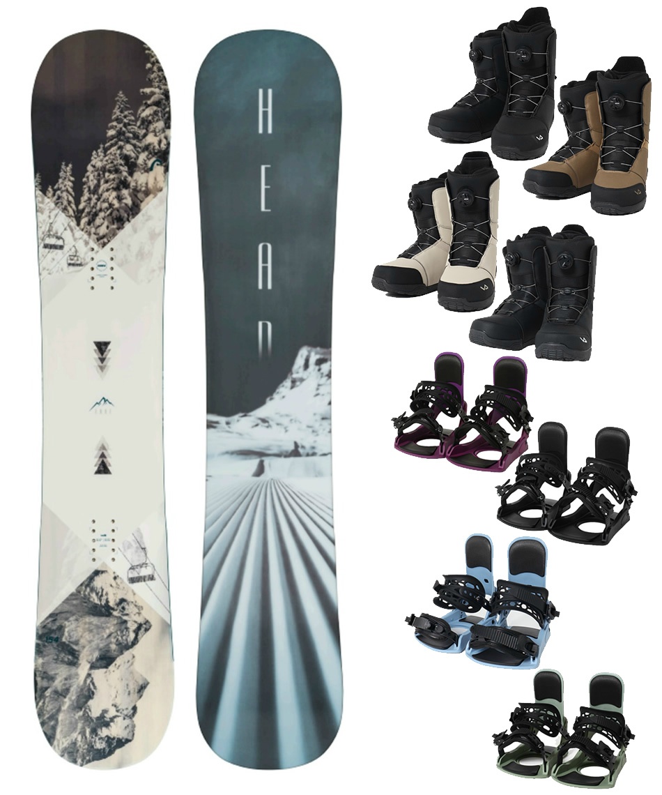 スノーボード 3点セット TRUE 2.0 GREY+KONNECT+SUPERB ボード板＋