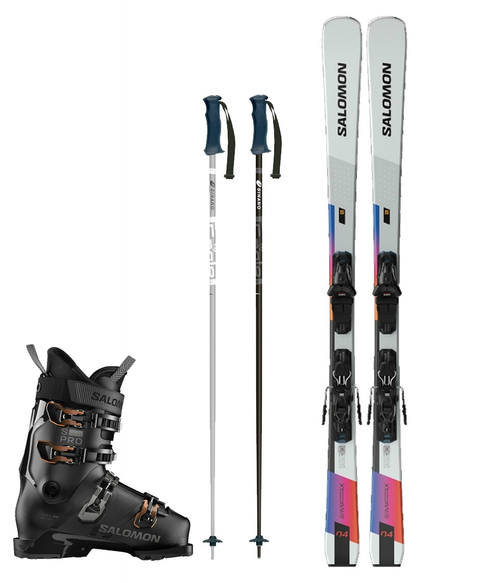 サロモン(SALOMON) スキー板 オールラウンド 4点セット S/MAX 4+M10 GW