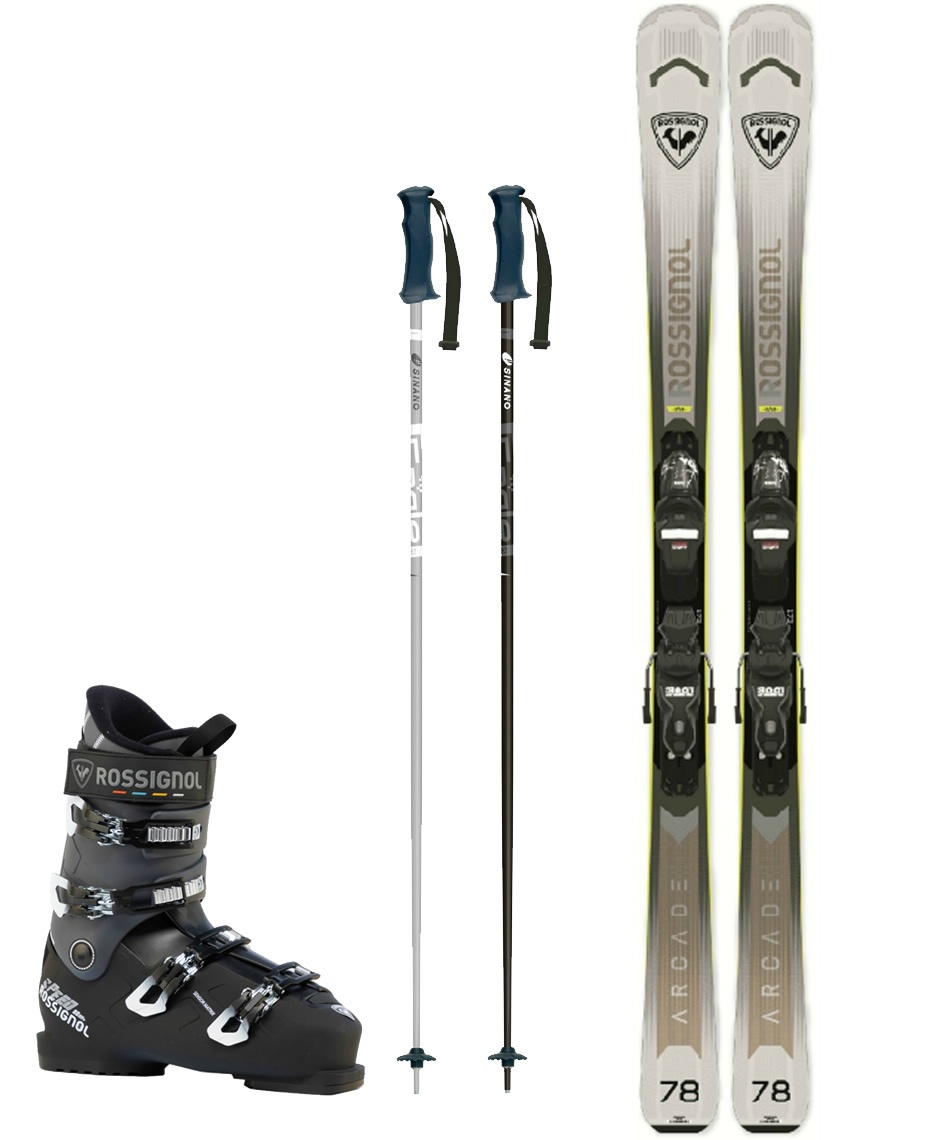ロシニョール(ROSSIGNOL) スキー板 オールラウンド 4点セット ARCADE