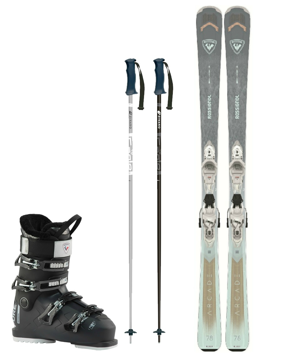 ロシニョール(ROSSIGNOL) スキー板 オールラウンド 4点セット ARCADE W