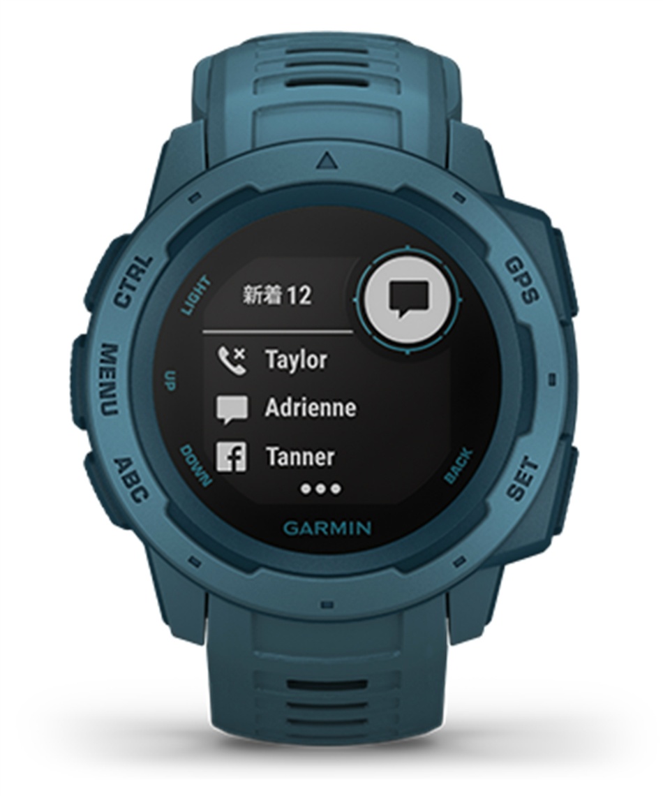 ガーミン（GARMIN) ランニング 腕時計 Instinct Lakeside Blue インスティンクト レイクサイド ブルー 010-02064-52