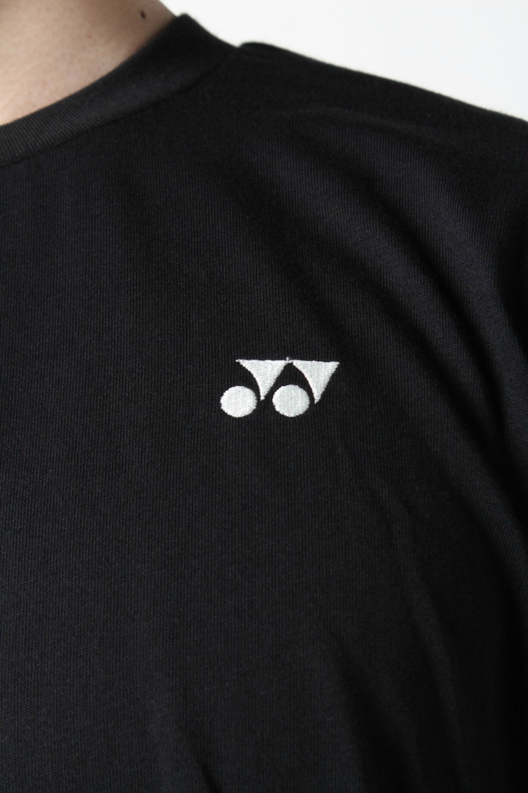 希少！YONEXバドミントンTシャツ 2019年日本代表着用モデル O ブラック ヨネックス(YONEX) テニスウェア バドミントンウェア Tシャツ