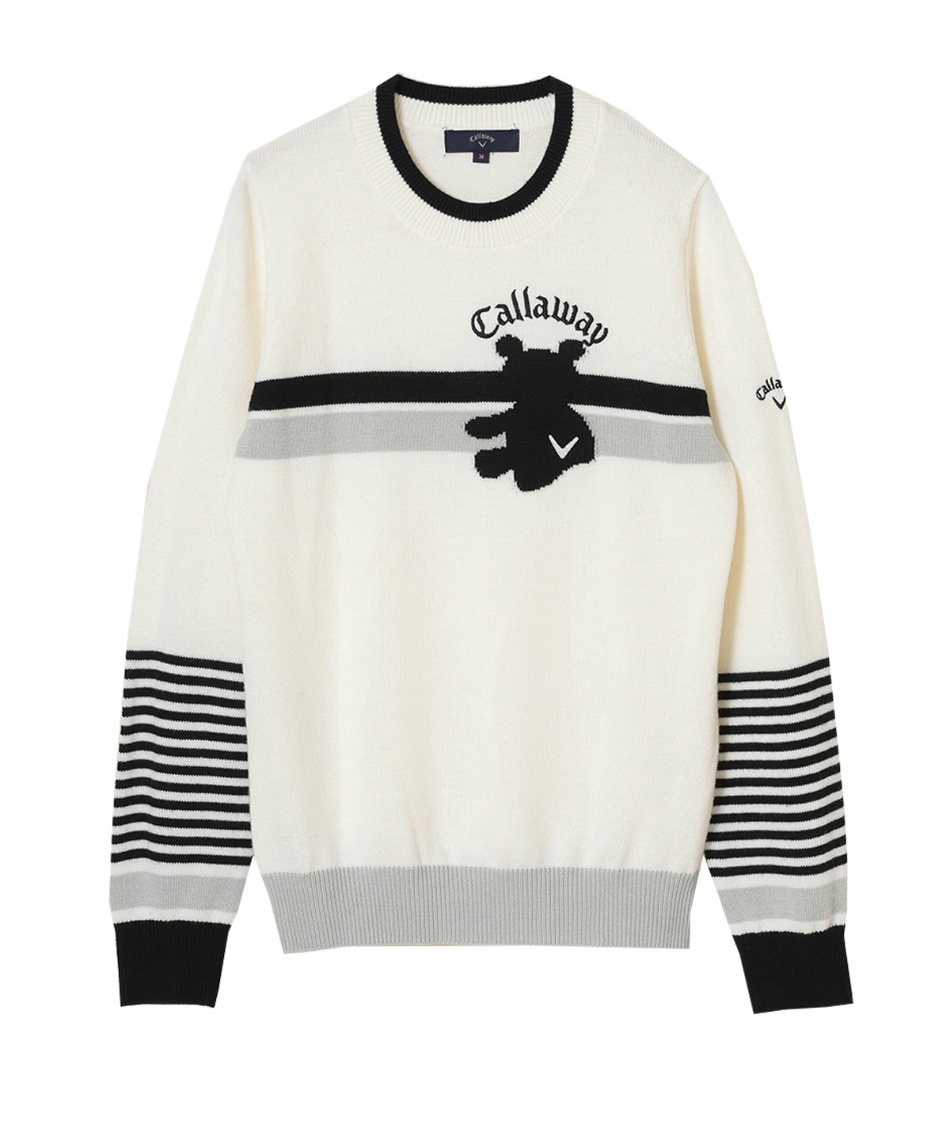 Callaway ゴルフウェア ホワイト ジップアップセーター 3L Callaway