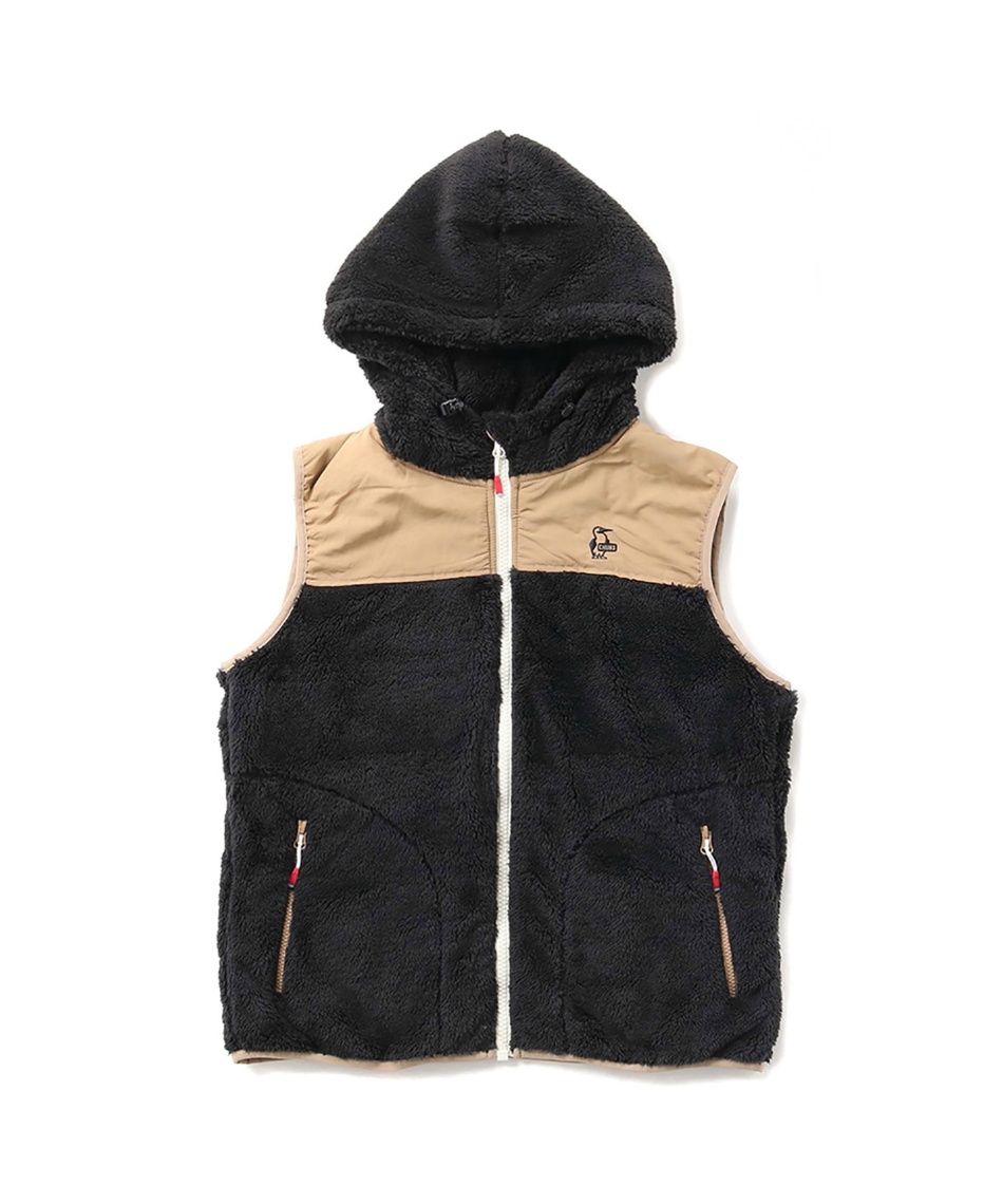 ボアジャケット エルモフリースベスト CH14-1362 Black/Beige 