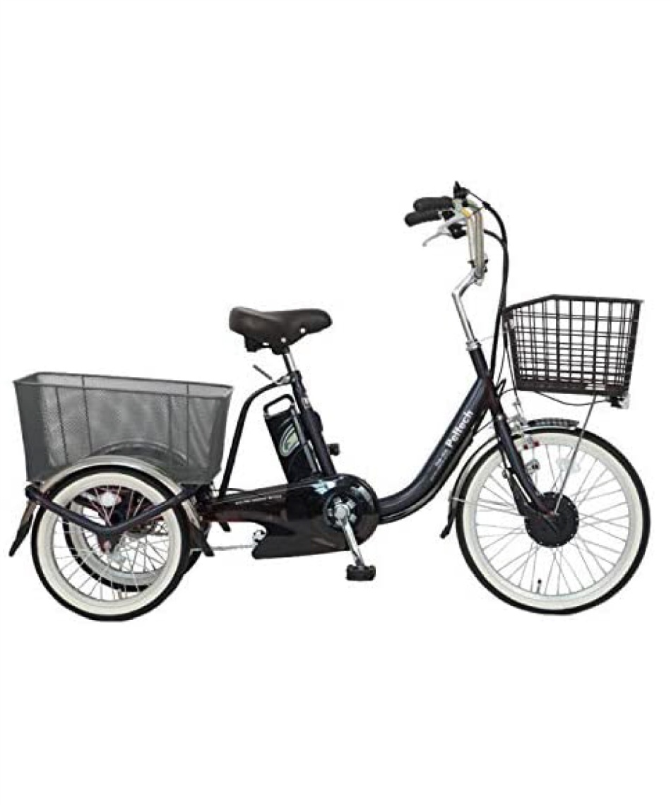 メーカー直送】 自転車 20/16型電動アシスト三輪車 TDR-163L-8AH