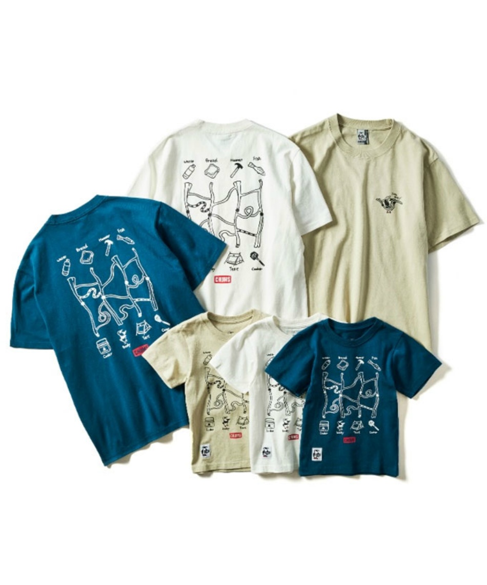 Tシャツ 半袖 Amida Lottery T-Shirt あみだくじ CH21-1329 Teal