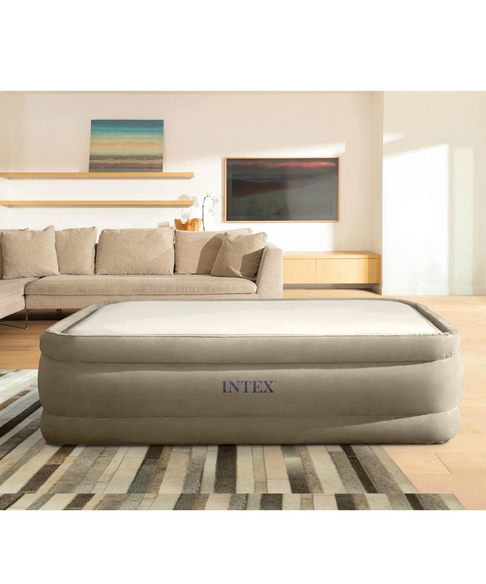 INTEX インテックス サーマラックスエアーベッド  64477JB 正規品 エアーベッド 電動 内蔵 クイーンサイズ サーマラックス