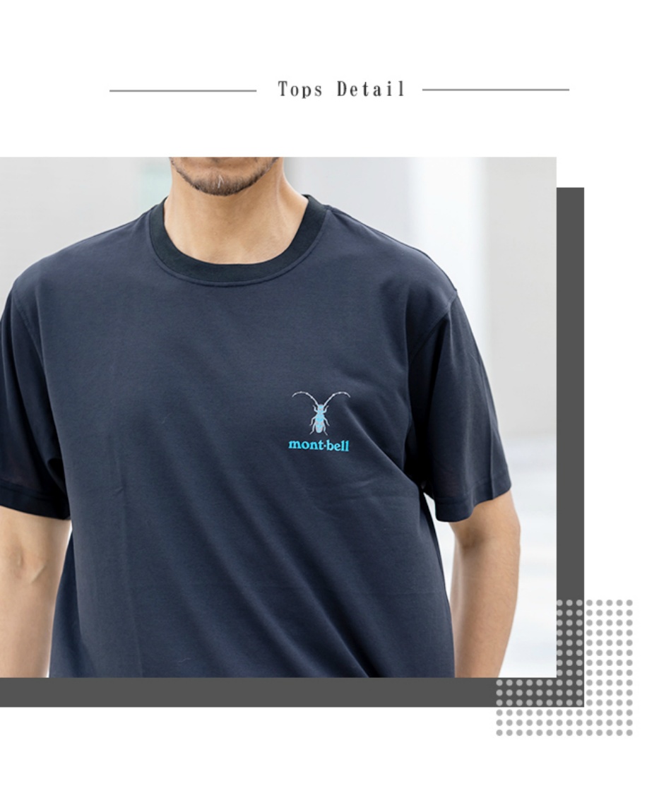 Tシャツ 半袖 WIC.T 甲虫 1114736 BK | スポーツ用品ならヒマラヤ