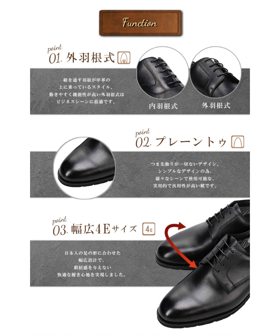 【未使用品！】リーガル　ゴアテックスサラウンド　プレーントゥ　防水　24.5 未使用品！】リーガル ゴアテックスサラウンド プレーントゥ