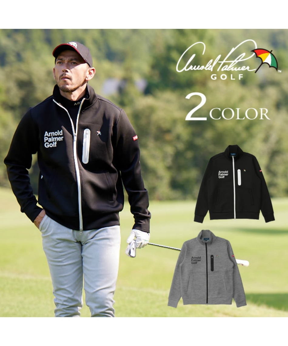 ゴルフウェア ブルゾン スウェットジップジャケット AP220206C07
