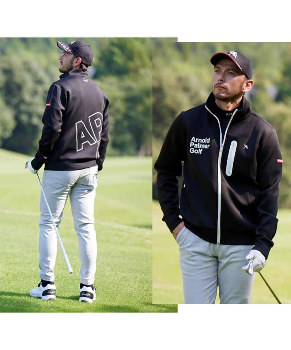 ゴルフウェア ブルゾン スウェットジップジャケット AP220206C07