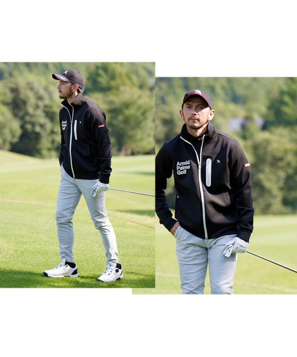 ゴルフウェア ブルゾン スウェットジップジャケット AP220206C07