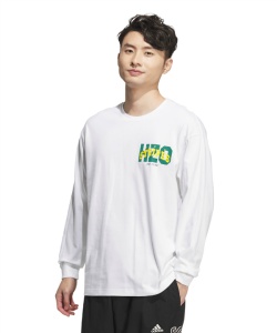 獲得ポイント50pt 【送料無料】アディダス(adidas) Tシャツ 長袖 CLG LS Tシャツ JG8546 KWX82 メンズ WH XL